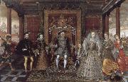 unknow artist Possibly after Lucas de Heere Allegory of the Tudor Succession Germany oil painting reproduction